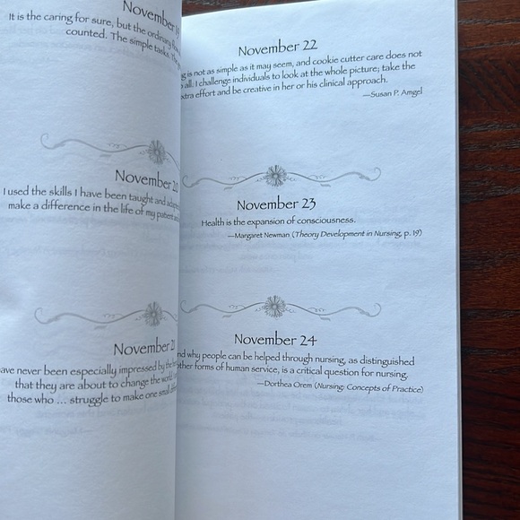 ‘A Daybook for Nurses’, by Sharon Hudacek. Monthly & Daily Inspirational Quotes. - Picture 9 of 10